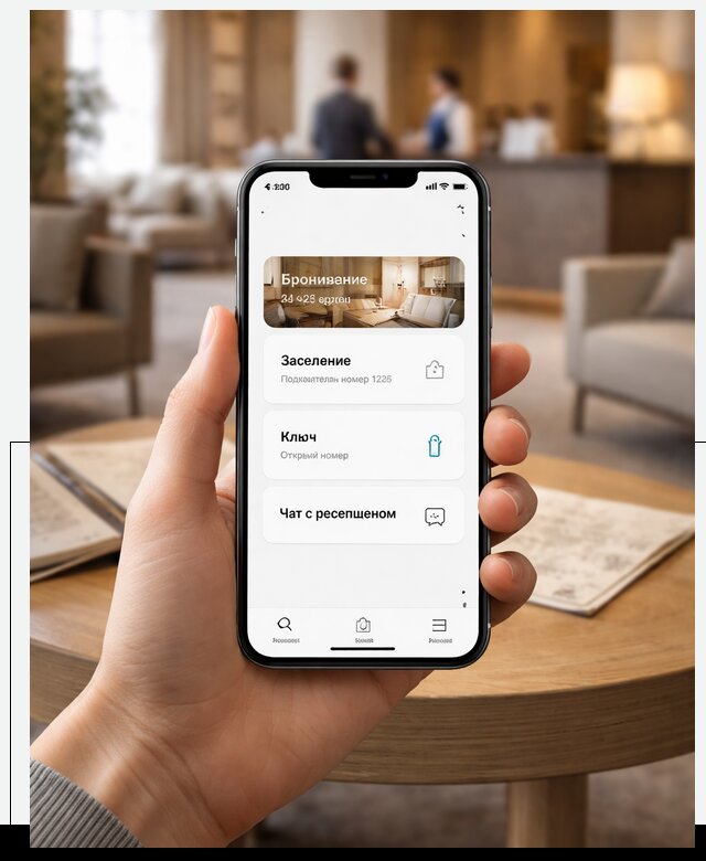 Мобильное приложение для гостей отеля в Глазове, управление сервисом